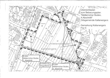 Übersichtsplan Metternicher Boden 4. Abschnitt